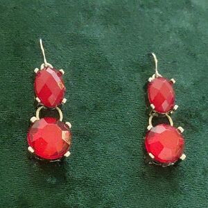Elegant Red Drop Earrings